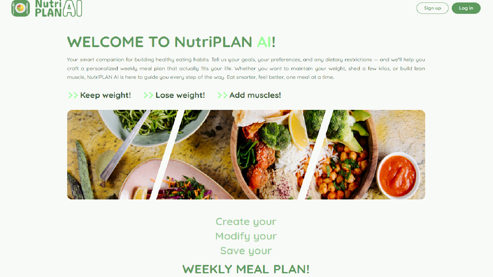 NutriPLAN AI screenshot 1