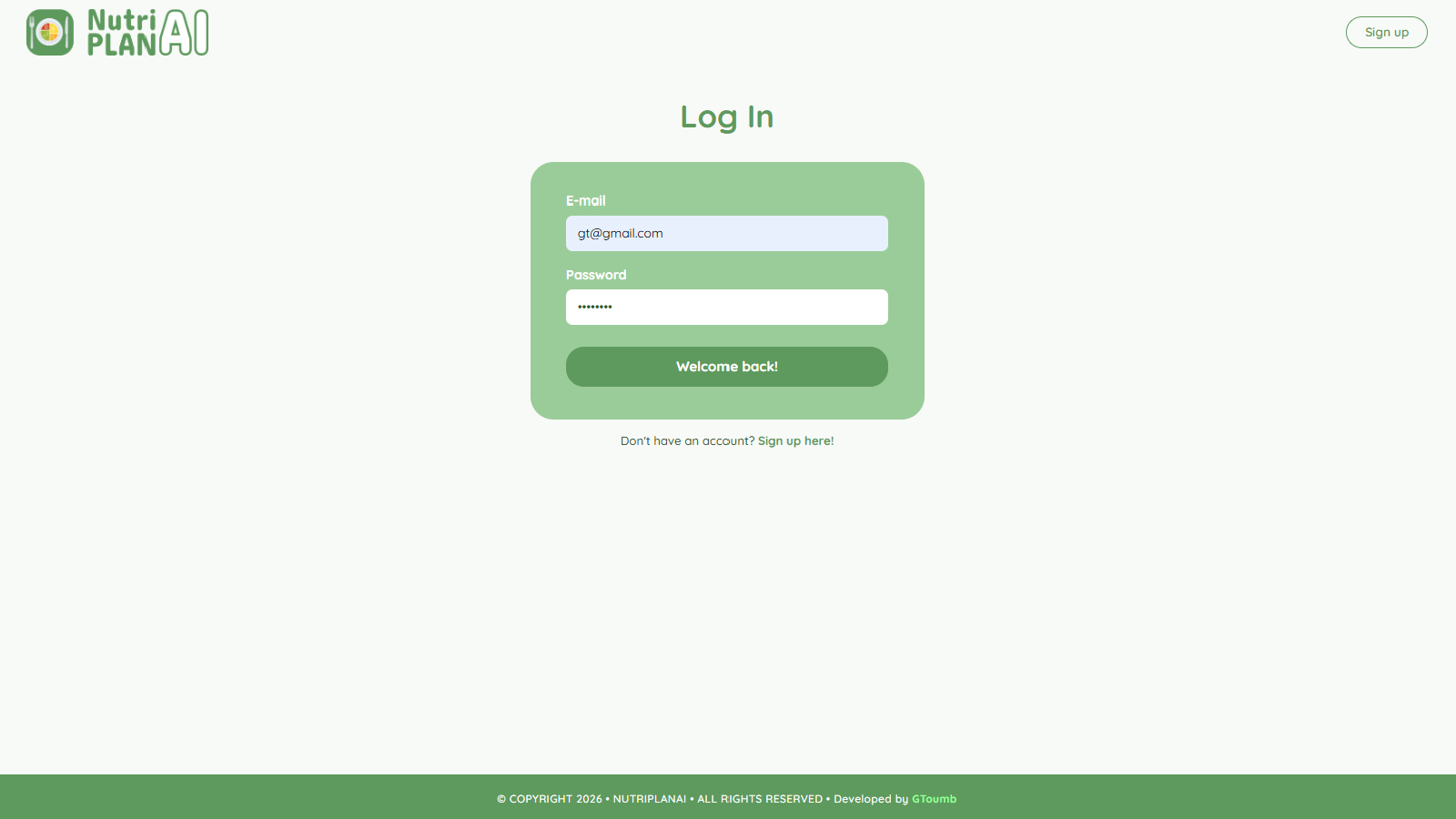 NutriPLAN AI screenshot 2