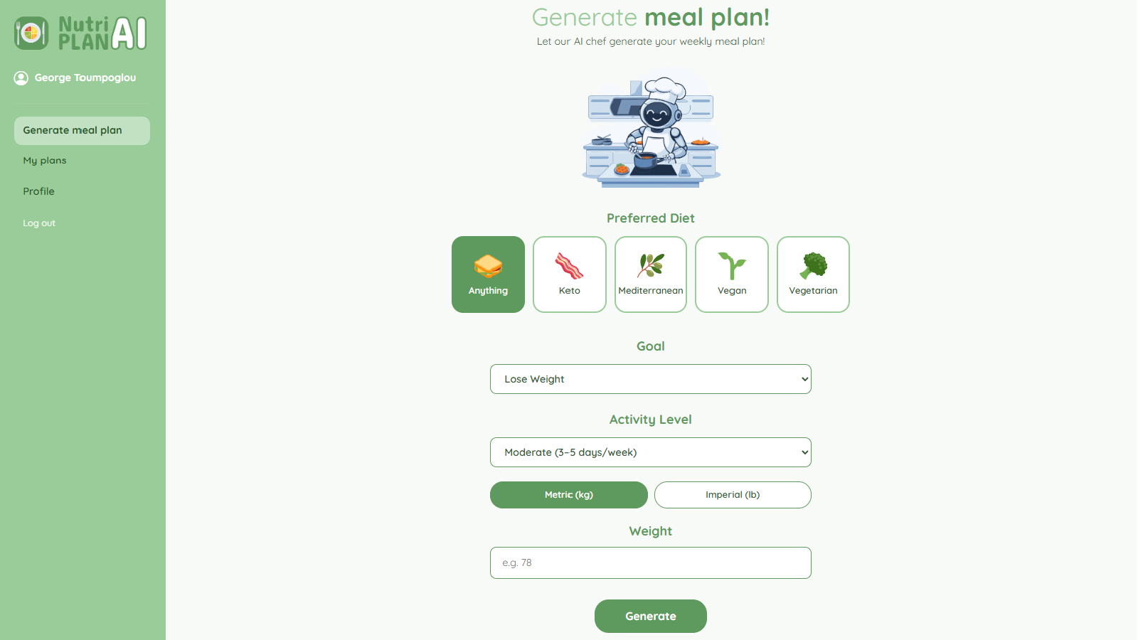 NutriPLAN AI screenshot 3
