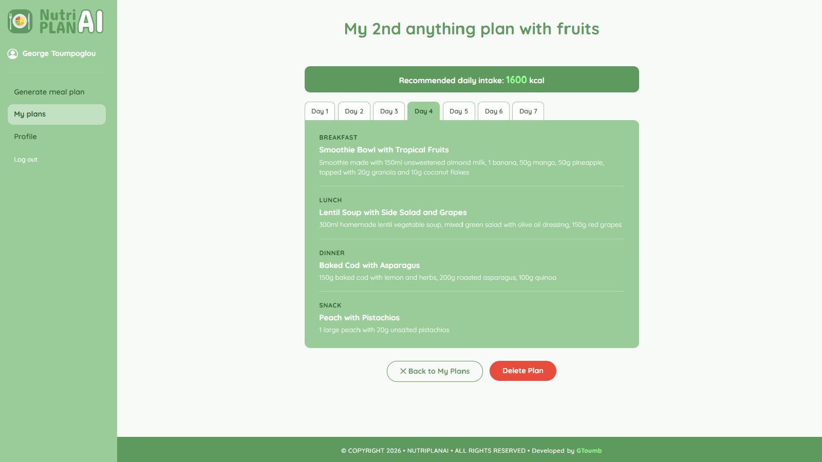 NutriPLAN AI screenshot 6