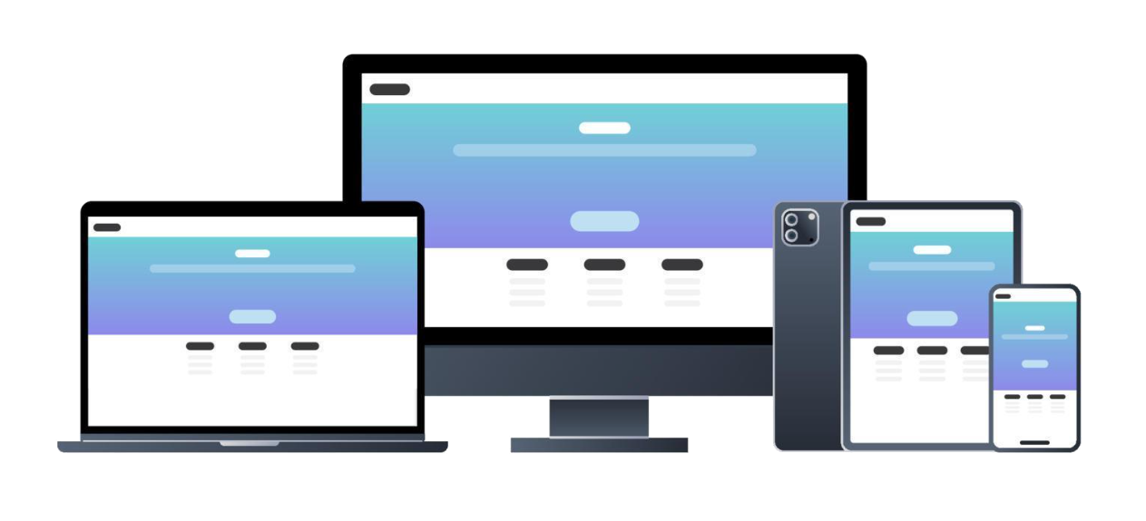 App shown on desktop and mobile side by side